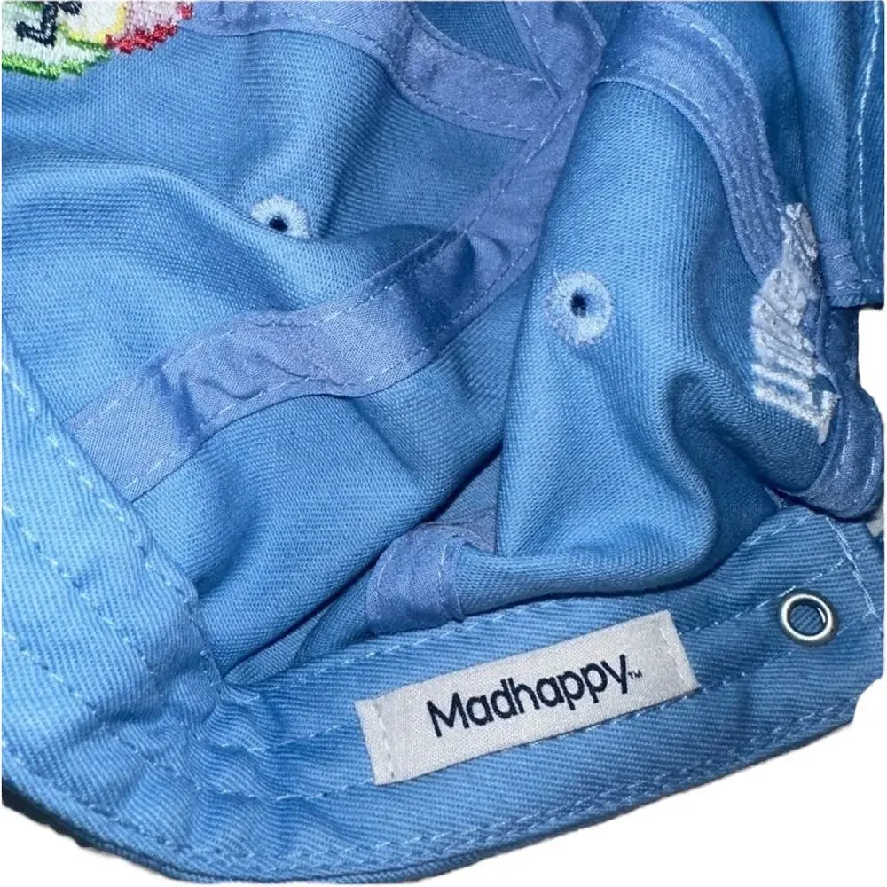 Madhappy SHADES RAINBOW Embroidered Baby Blue Adjustable Hat/Cap Noun's Dad Hat